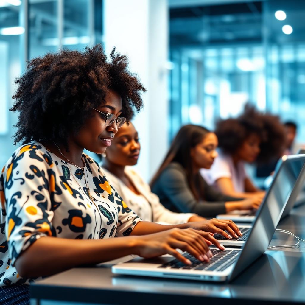 African women and youth in a technology programme